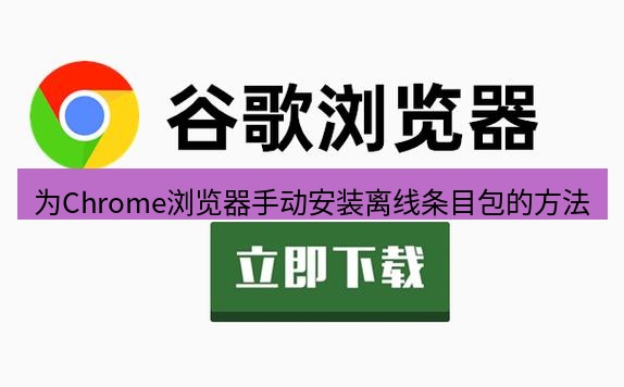 chrome下载 为Chrome浏览器手动安装离线条目包的方法