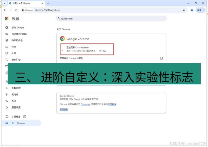 chrome下载 三、 进阶自定义：深入实验性标志