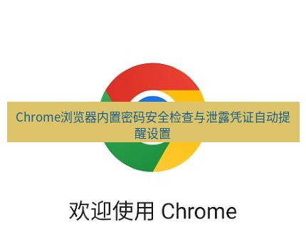 chrome下载 Chrome浏览器内置密码安全检查与泄露凭证自动提醒设置